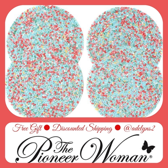 The Pioneer Woman Other New Pioneer Woman Round Placemats Set Of 4